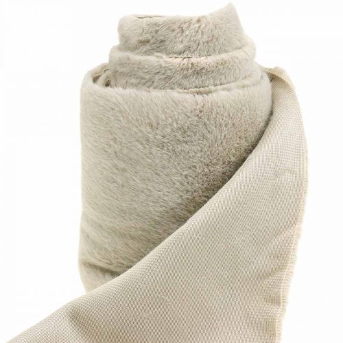 Artikel Tischläufer Kunstfell Beige, Tischband Dekofell 15×200cm