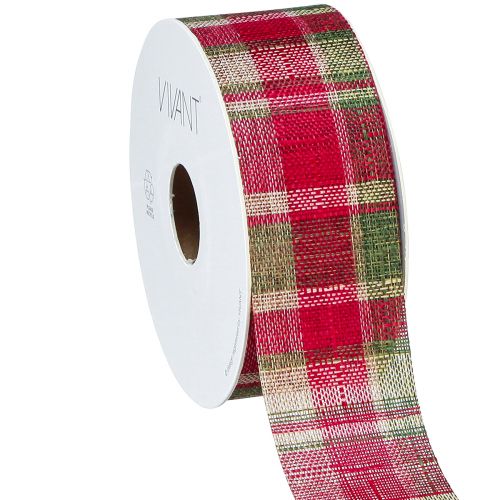 Morex BlackBerry Karoband – 1 Zoll Breit, 20 Yard, Polyester, Schickes Designer-Muster Für DIY & Deko