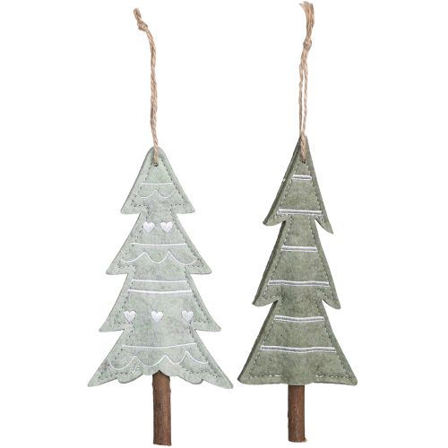 Artikel Filz Tannenbäume Christbaumschmuck Grün 20cm 4er Set