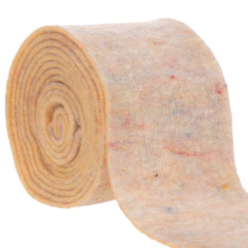 Filzband zweifarbiges Topfband aus Wollfilz Orange/Mehrfarbig 15cmx5m kaufen | Floristik24.de