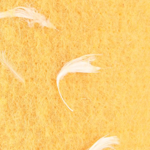 Artikel Filzband Wollband Dekostoff Gelb Federn Wollfilz 15cm 5m