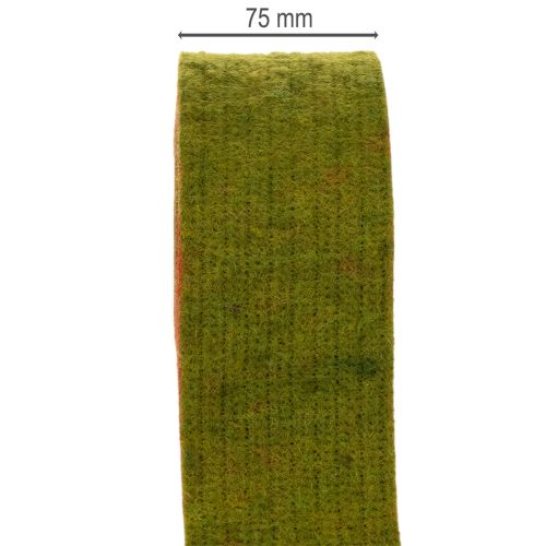 Filzband zweifarbiges Topfband 100% Wolle Rot/Grün 7,5cm 5m | Floristik24.de