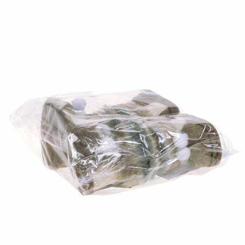 Floristik24 Christbaumschmuck Filzschuh-Paar mit Fell 10cm x 8cm 2St