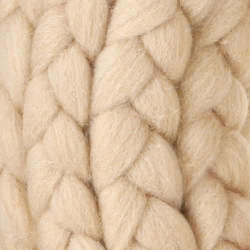 Floristik24 Filzwolle Deko Kranz in Hellbraun zum Hängen Ø30cm B4cm