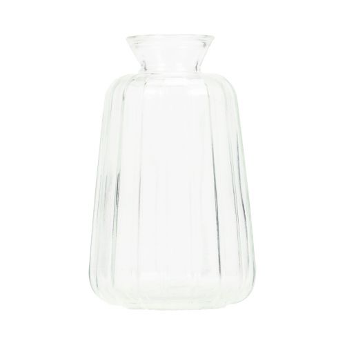 Dekoflaschen Kerzenständer Mini Vasen Glas H11cm 6St