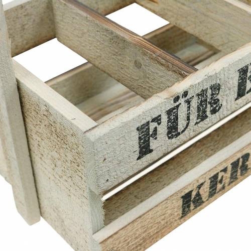 Floristik24 Flaschenträger „Echte Kerle“ mit Griff Für 6 Flaschen Flaschenhalter