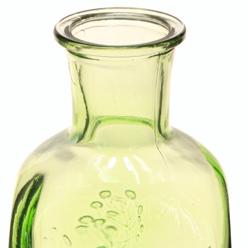 Artikel Flaschenvase Glasvase mit Motiv Flasche Glas Grün H19cm 2St