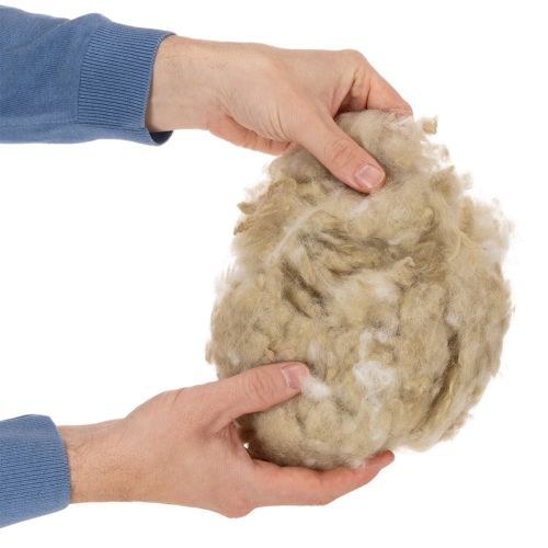 Naturwolle Beige Schafwolle lose zum Basteln und Dekorieren 250g | Floristik24.de