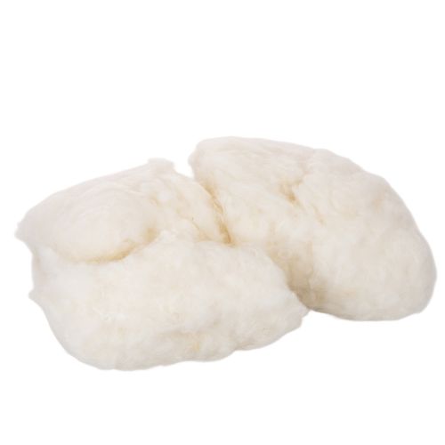 Schafwolle lose Naturwolle Weiß meliert vielseitig verwendbar 250g