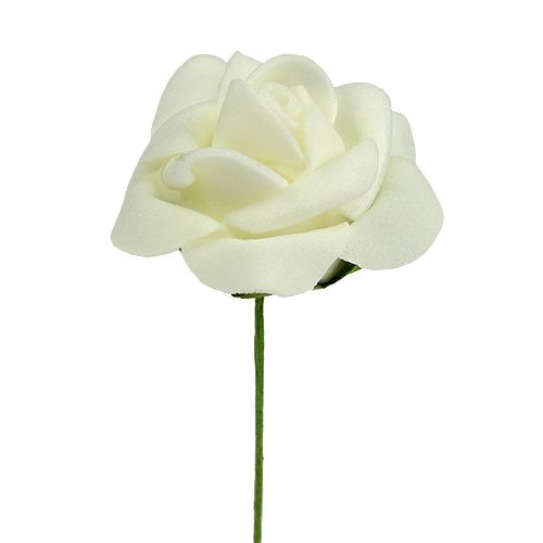 Artikel Foam Rose Ø4,5cm Creme 36St