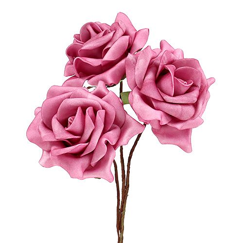 Artikel Foam-Rose Ø7,5cm Rosa 18St