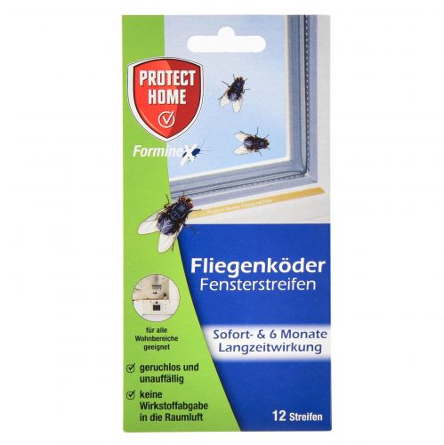 Floristik24 Protect Home FormineX Fliegenköder Streifen Fliegenfalle 12St