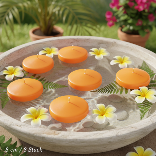 Artikel Schwimmkerze ideal zur romantischen Dekoration und entspannenden Atmosphäre in Ihrem Zuhause 8cm 8St