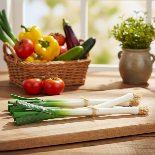 Artikel Deko Gemüse Lauchzwiebeln Grün Weiß Ø1cm L28cm 3 St