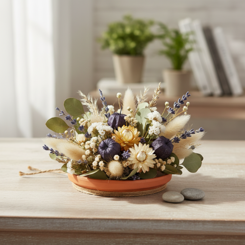 Artikel Untersetzer aus Keramik, Deko-Schale Terrakotta Ø7,5cm