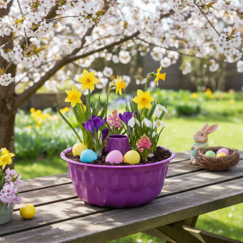 Artikel Gugelhupfform Metall Deko Kuchenform Lila Ø23cm H12cm