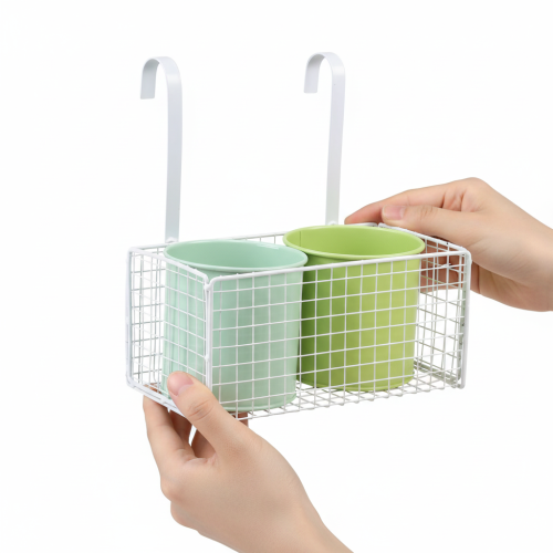 Artikel Blumentopf Hängend Metall Grün Balkon Deko L22cm H23,5cm