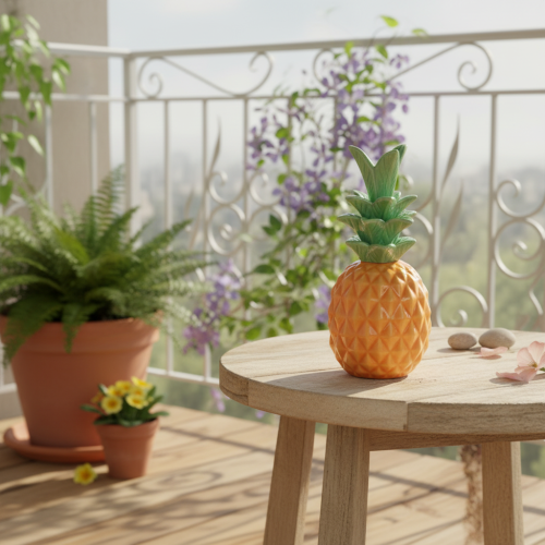 Artikel Deko Ananas Keramik Bunte Keramikdeko Sortiert 17cm 3St