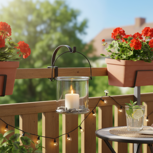 Windlicht Glas zum Hängen Ø12cm H12,5cm 2St | Floristik24.de
