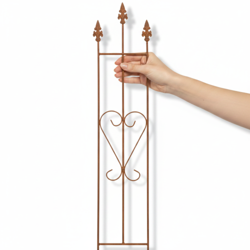 Garten Rankgitter Dekorative Herzform Pflanzenrankhilfe für Kletterpflanzen 98cm | Floristik24.de
