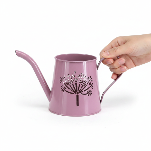Metall Deko Gießkanne Pink Pusteblume 12cm 2St | Floristik24.de