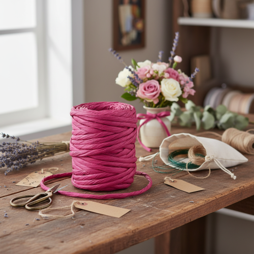 Papierkordel 6mm 23m Pink | Floristik24.de
