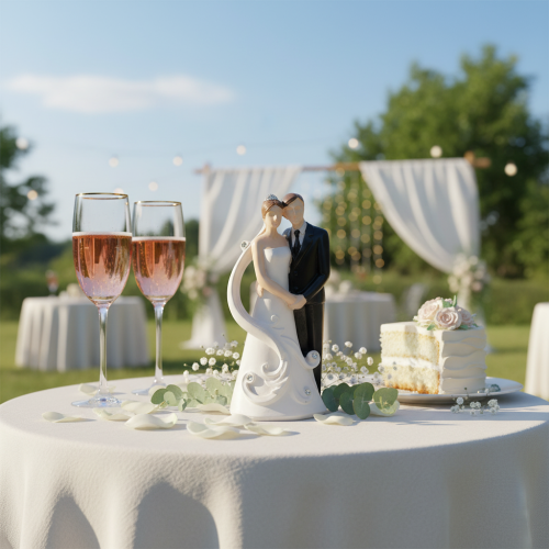 Hochzeitfigur Brautpaar 10,5cm | Floristik24.de