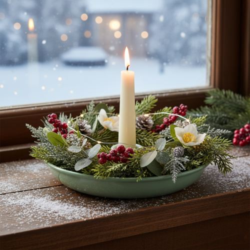 Kerzenständer Metall grün dekorativ für Tafelkerzen 13cm | Floristik24.de