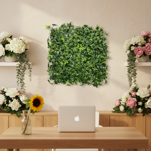 Künstliche Efeumatte 60x60 cm grün für Wandgestaltung | Floristik24.de