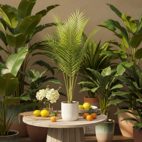 Künstlicher Palmenzweig Kunstpflanze für Arrangements 90cm | Floristik24.de