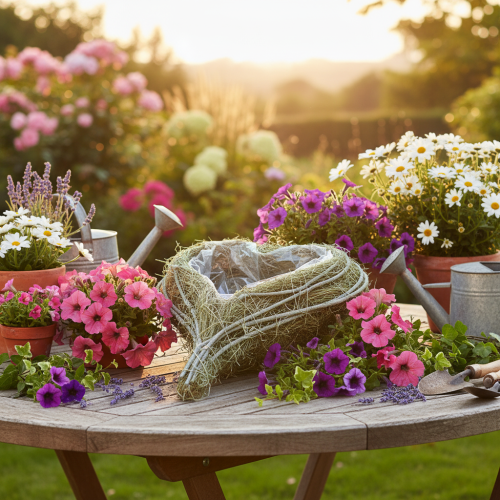 Herzschale aus Naturgras mit Folie zum Bepflanzen 38cm | Floristik24.de
