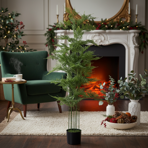 Künstlicher Bambusbaum grün 132 cm Zimmerpflanze | Floristik24.de