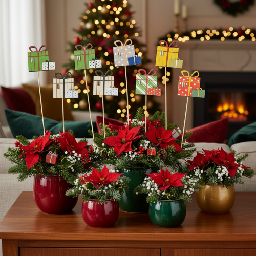 Pflanzenstecker Geschenkpaket Motiv Holz 31cm 12St | Floristik24.de