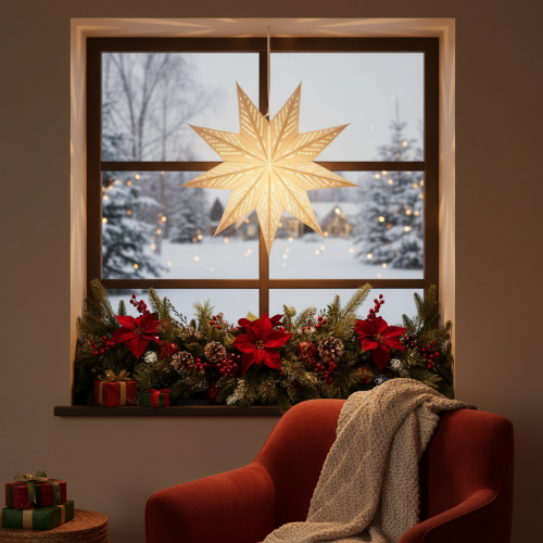 Weihnachtsstern LED Dekoration