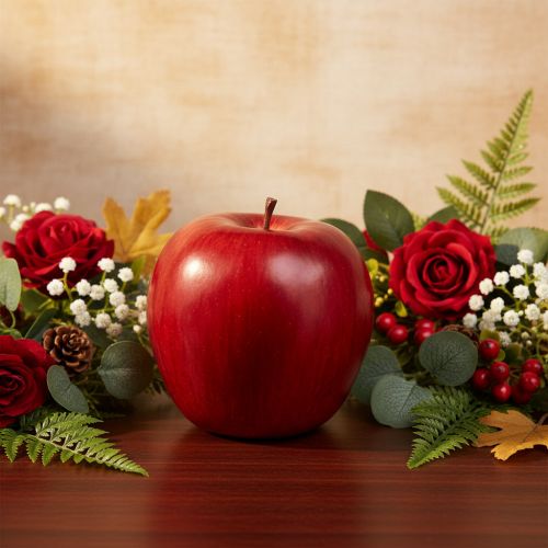 Deko Apfel Rot Ø8cm H9,5cm Red Delicious 4 St