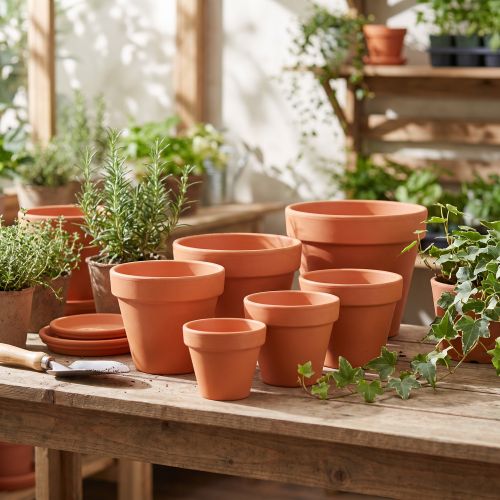 Blumentopf Ton 10 Stück | Floristik24.de