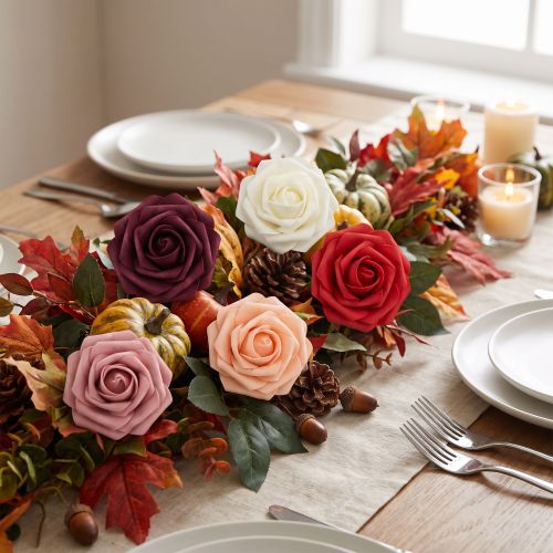 Foam-Rose Ø6cm verschiedene Farben 27 St | Floristik24.de