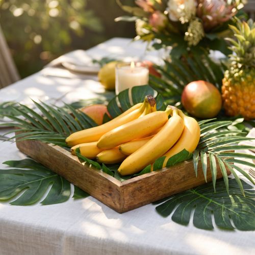 Künstliche Banane Deko Gelbe Kunstfrucht wie echt 18cm | Floristik24.de