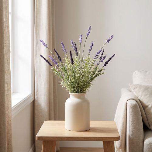 Lavendel Deko Künstlich Bund Kunstpflanzen Lila 36cm | Floristik24.de