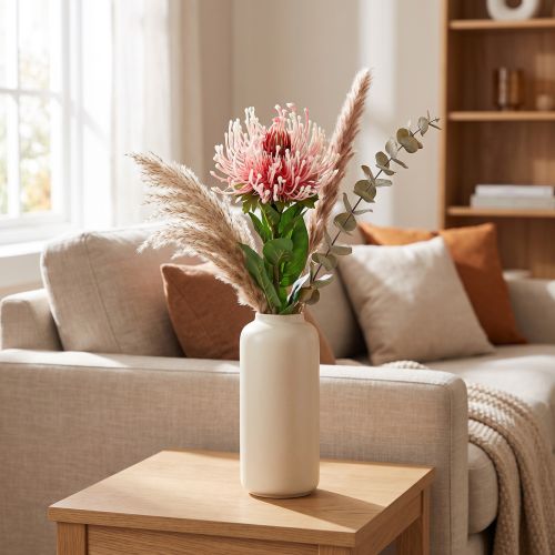 Protea Künstlich Rosa 73cm | Floristik24.de