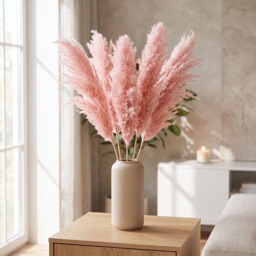 Artikel Pampasgras getrocknet Rosa 65-75cm Trockenblumen Deko 6 St.