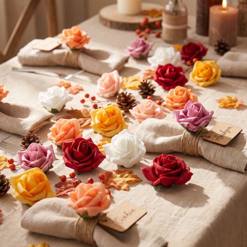 Foam-Rose Ø4,5cm verschiedene Farben 36 St | Floristik24.de