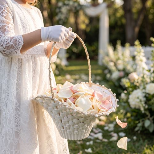 Hochzeit Streukörbchen 24cm x 17cm | Floristik24.de