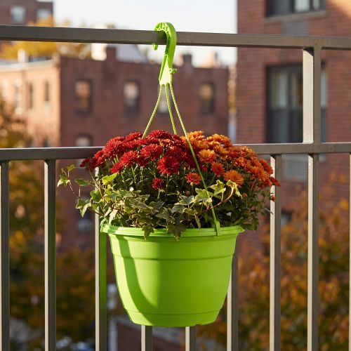 Blumenampel 25cm Grün Kunststoff Wetterfest