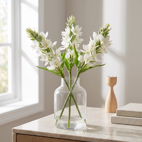 Künstliche Blume Garten Milchstern Kunstblume Weiß 50cm | Floristik24.de