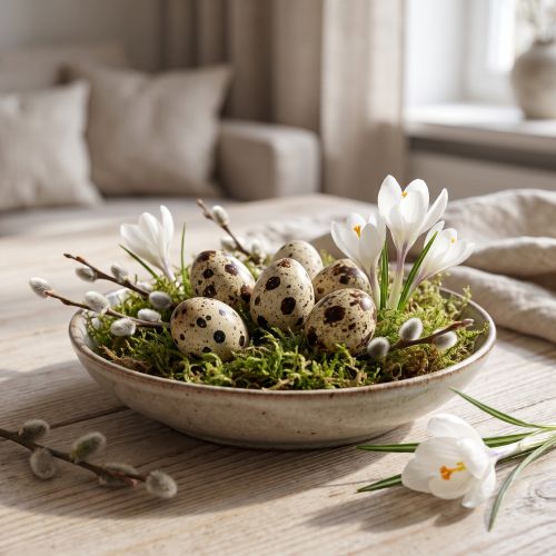 Wachteleier Natur 50 Stück Deko für Frühling & Ostern
