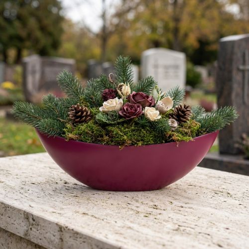 Pflanzschiffchen Dekoschale Schale Berry 38,5cm×12,5cm×13cm | Floristik24.de