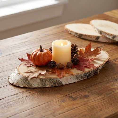 Artikel Birkenscheiben oval Natur Holzscheiben Deko 18-22cm 10 Stk Set Holzdeko Gravur