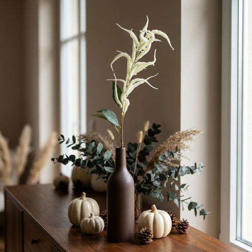 Amaranth Fuchsschwanz Künstlich Kunstpflanze Creme 95cm | Floristik24.de