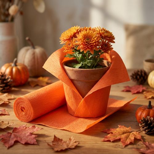 Floristen-Krepppapier Orange